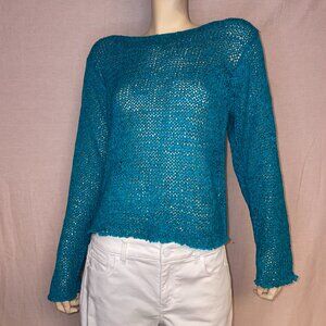 Karen Kane Blue Knitted Sweater Size XS